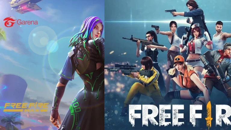 free fire vs free fire max banner