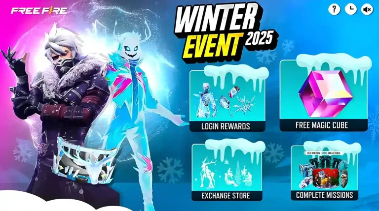 free fire winterland 2025 banner