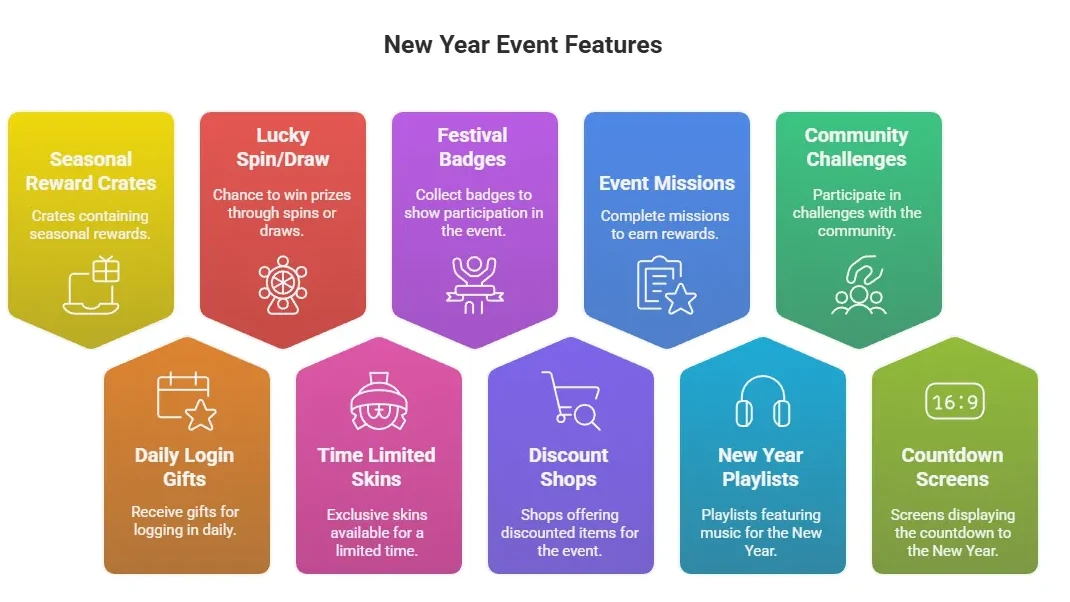Features of New Year Events