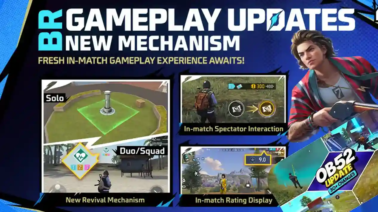 7 Gameplay changes inside Free Fire OB52