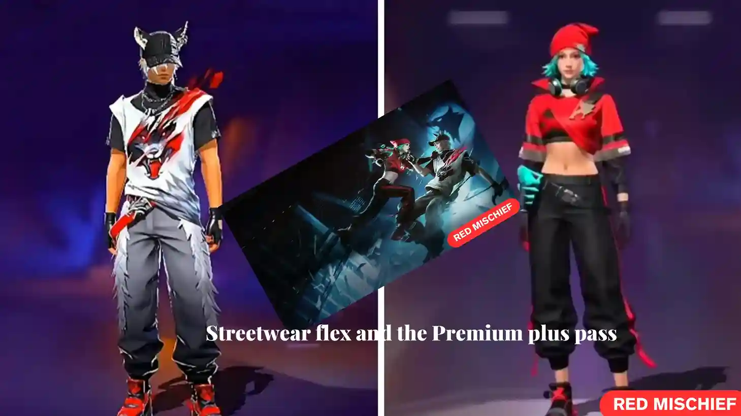 4 Free Fire streetwear flex and Premium Plus Pass