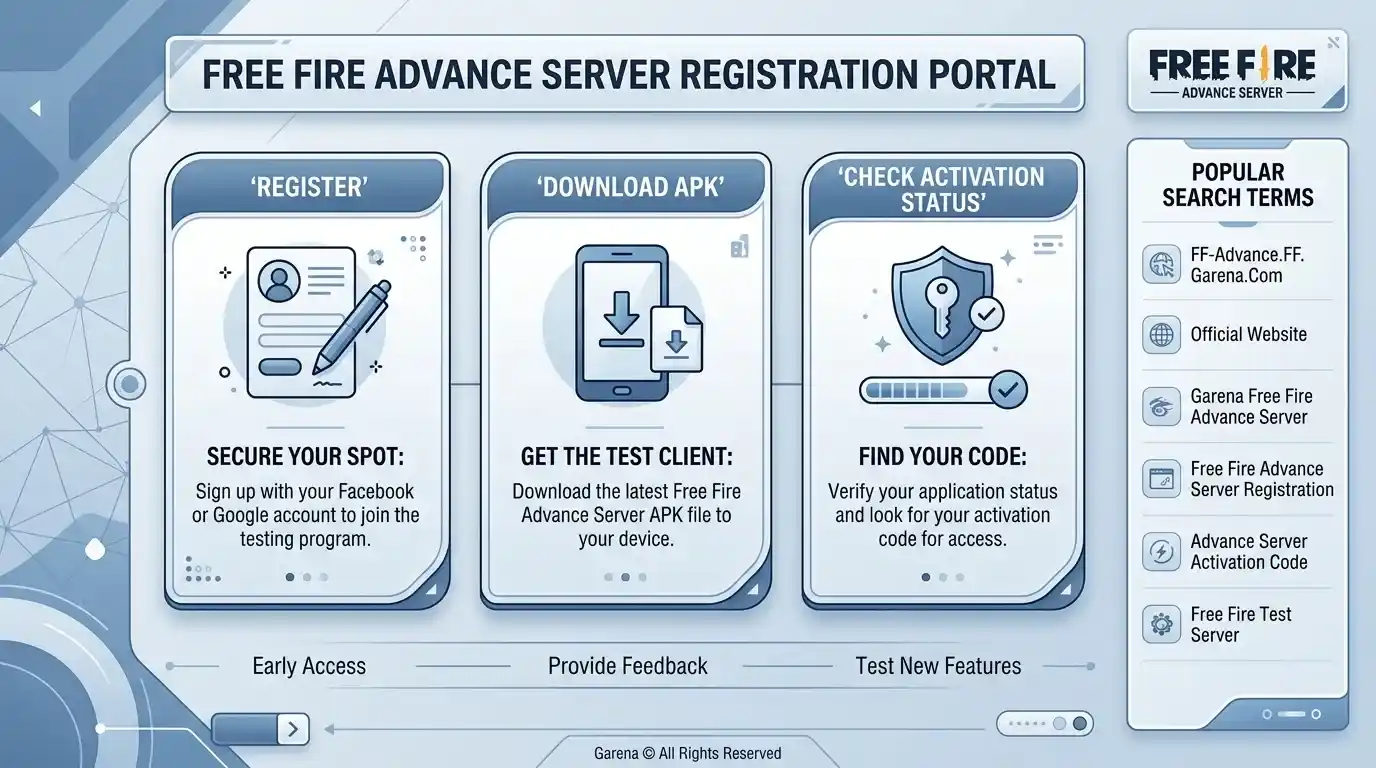 Free Fire Advance Server Official Registration Portal