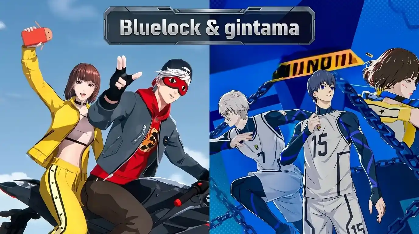 Free Fire OB54 Blue Lock and Gintama collaboration leak