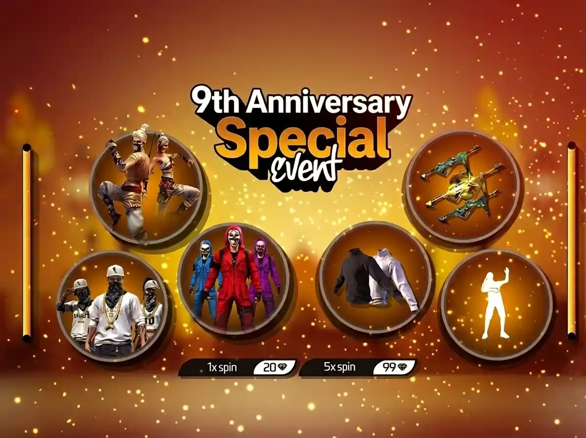 Free Fire OB54 Bermuda 9th Anniversary Event