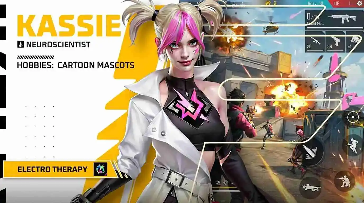 Free Fire Advance Server OB54 character Kassie