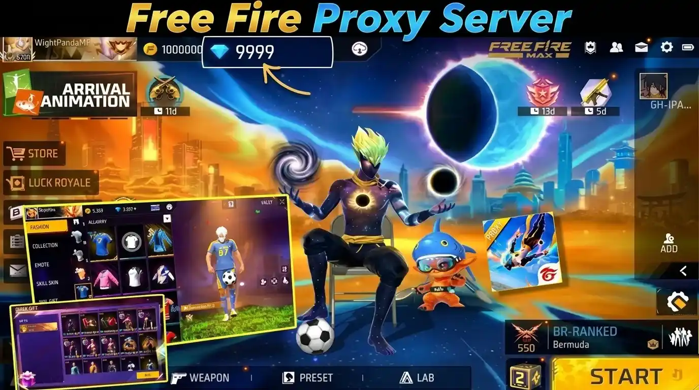 Free Fire Proxy Server APK latest version