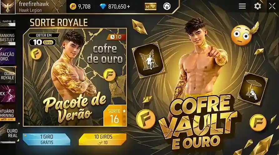 Mudanças no Cofre do Free Fire OB55