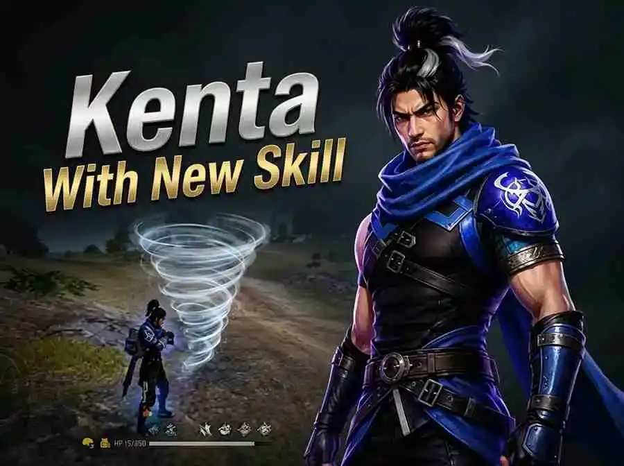 Free Fire Advance Server OB55 character Kenta ob55