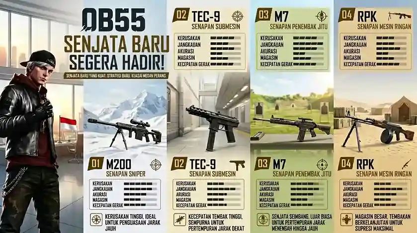 Senjata Baru Free Fire OB55