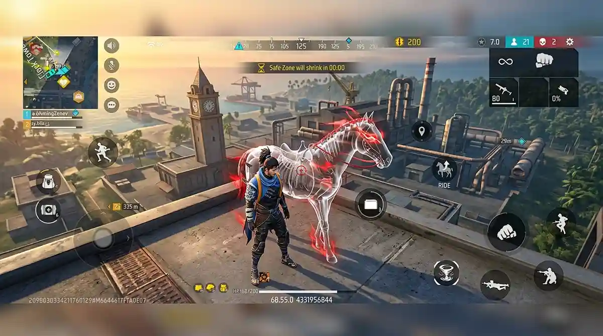 Free Fire OB55 horse and environment changes