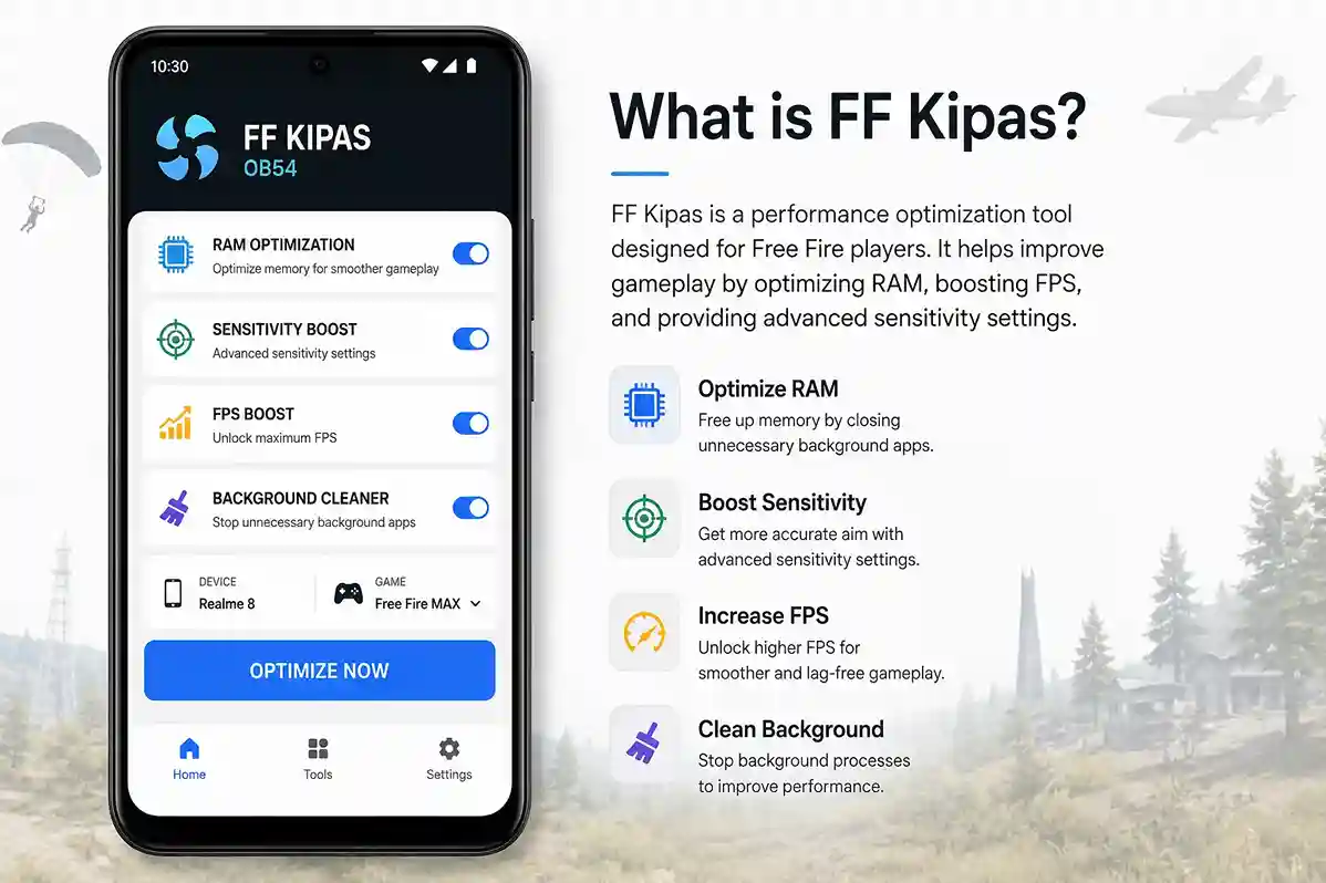 FF Kipas performance optimization tool for Free Fire